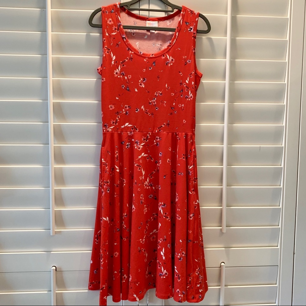 🎉Two for $10🎉 LuLaRoe dress w/ pockets! Red